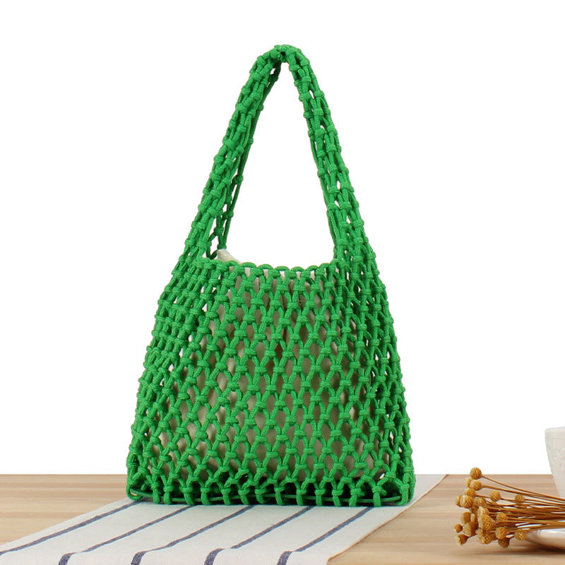 Hand-knotted jute bag Skanto