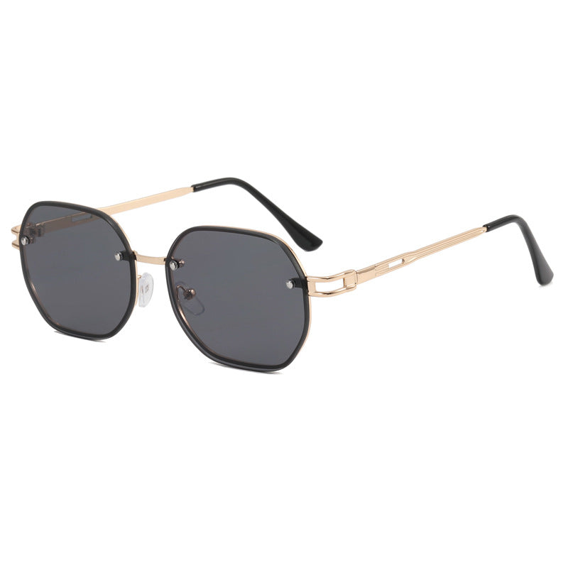 Dame Designer-solbrille i moderne åttekant-design Skanto