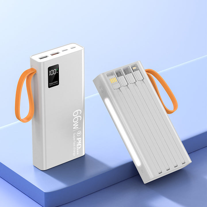 Høyytelses Powerbank med digitalt display Skanto