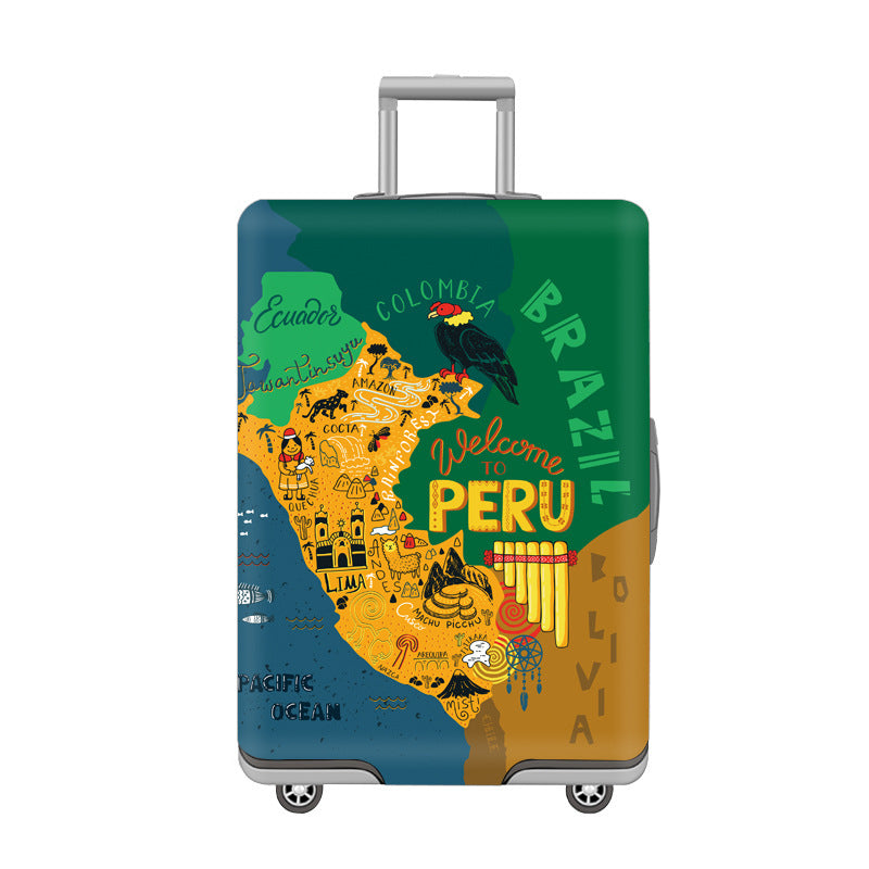Cartoon Cat Design Hard Shell Luggage Skanto