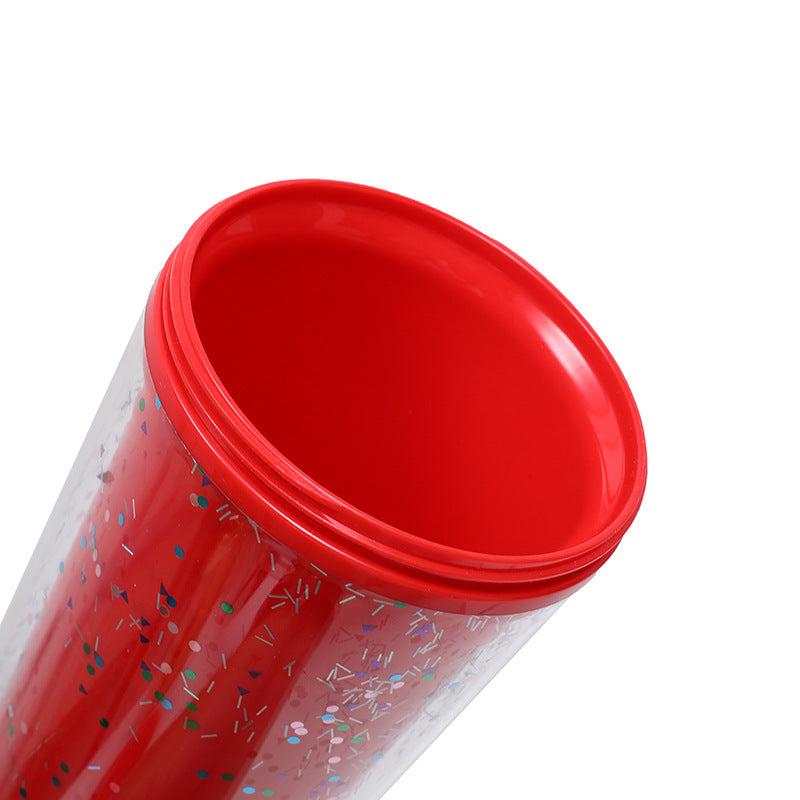 Dame Glitter Drikkekopp med Lekkasjefri Lokk og Ergonomisk Håndtak Skanto