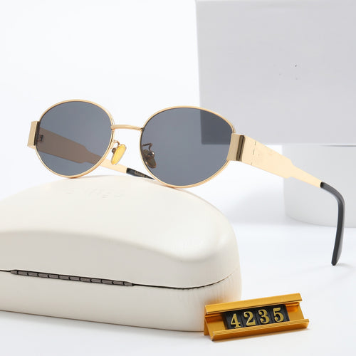 Damer Elegant Designer-solbrille med filigranfra ramme og UV-beskyttelse Skanto