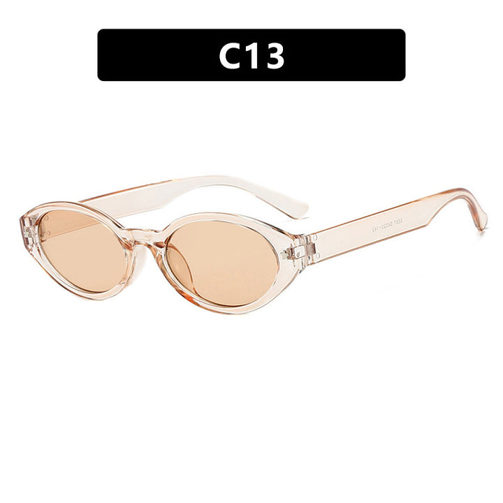 Dame Cat-Eye solbriller med elegant bæreveskedesign Skanto