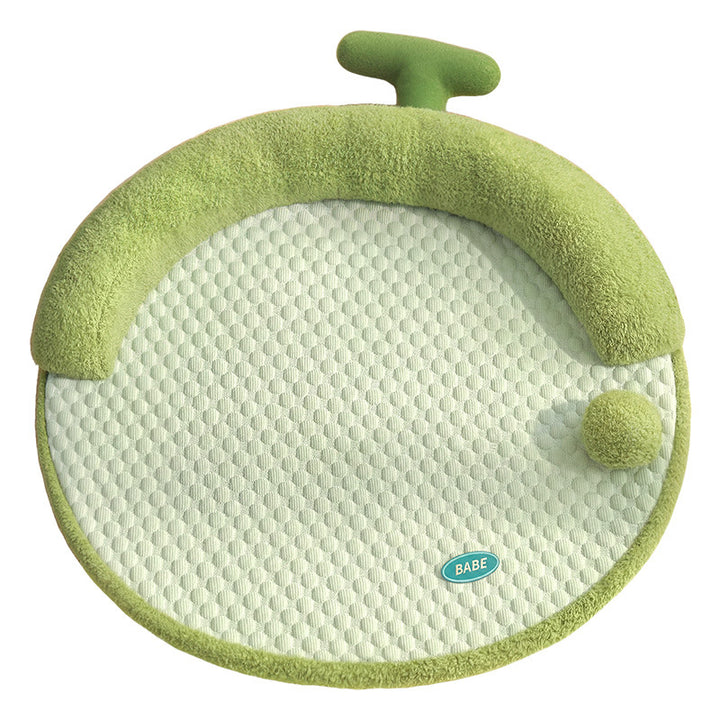 Unisex nan rund babykrabblematt med ergonomisk nakkepute og sklisikker bunn Skanto