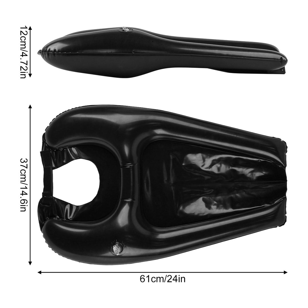 Unisex oppblåsbar bassengstol med ergonomisk design Skanto