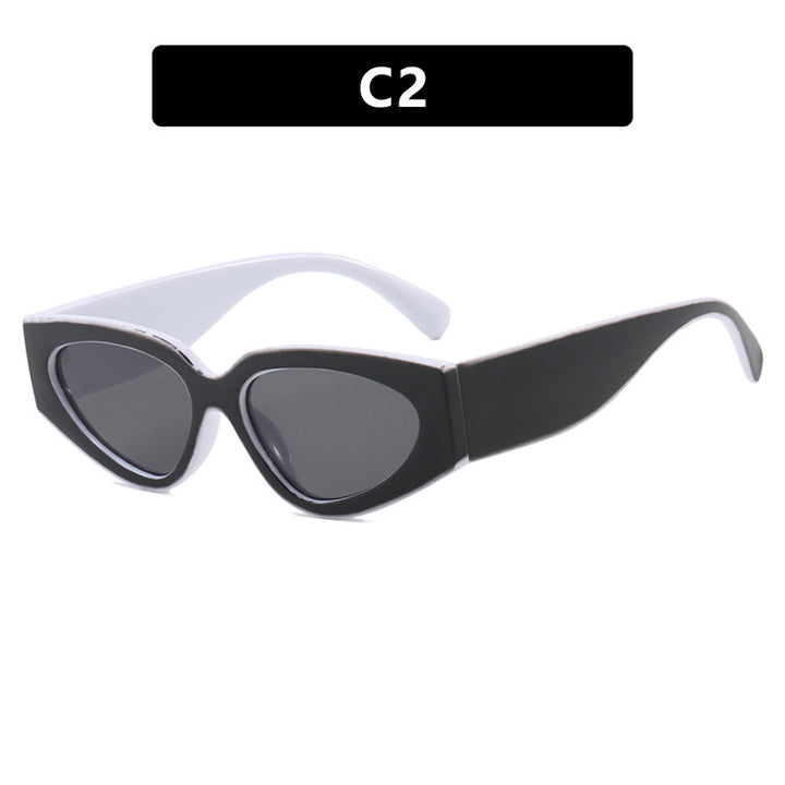 Dame Cat-Eye solbriller med ekstravagant design og beskyttende UV-filter Skanto