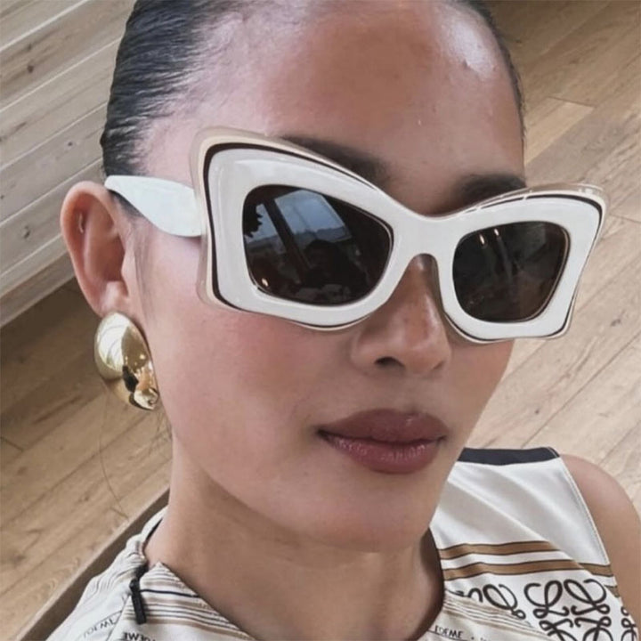 Dame oversized solbrille i ekstravagant design Skanto