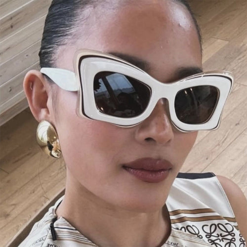 Dame oversized solbrille i ekstravagant design Skanto