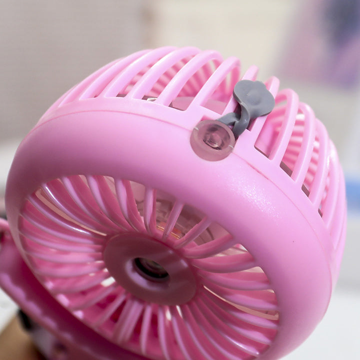 Dame bærbar håndvifte med ergonomisk design og sprayfunksjon Skanto