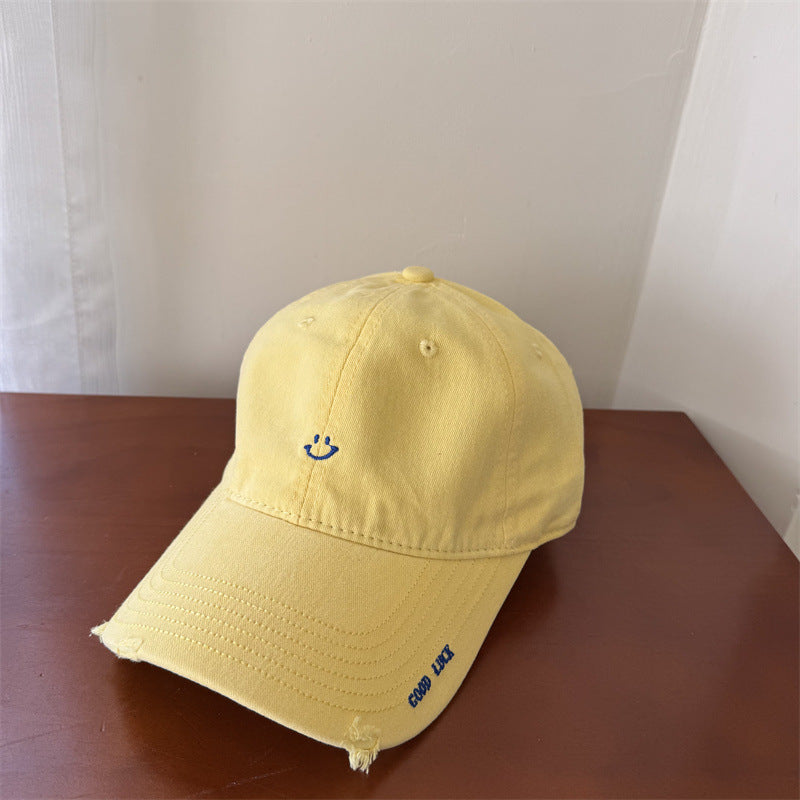 Kvinnenes casual smile broderte cap Skanto