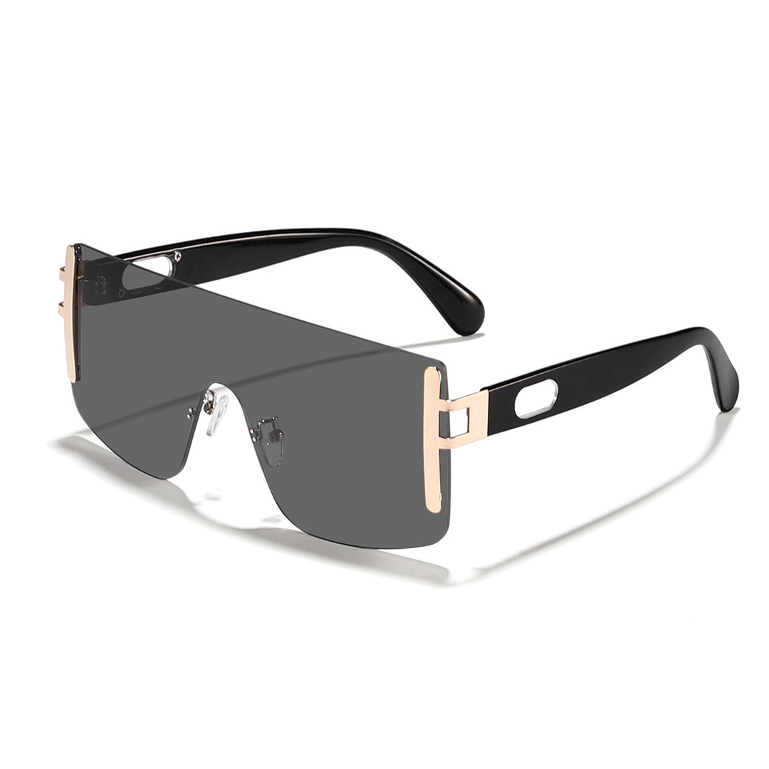 Dame oversized solbrille med moderne futuristisk design Skanto