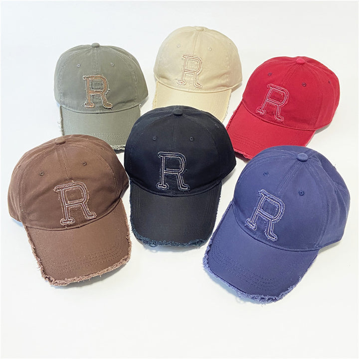 Kvinnenes Slitt Brodert Baseball Cap Skanto