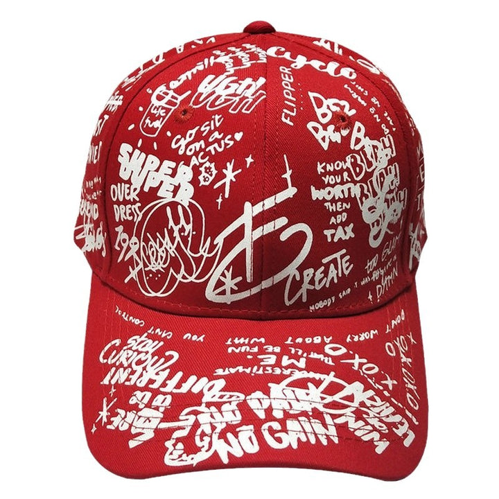Herre Graphic Print Snapback Cap Skanto