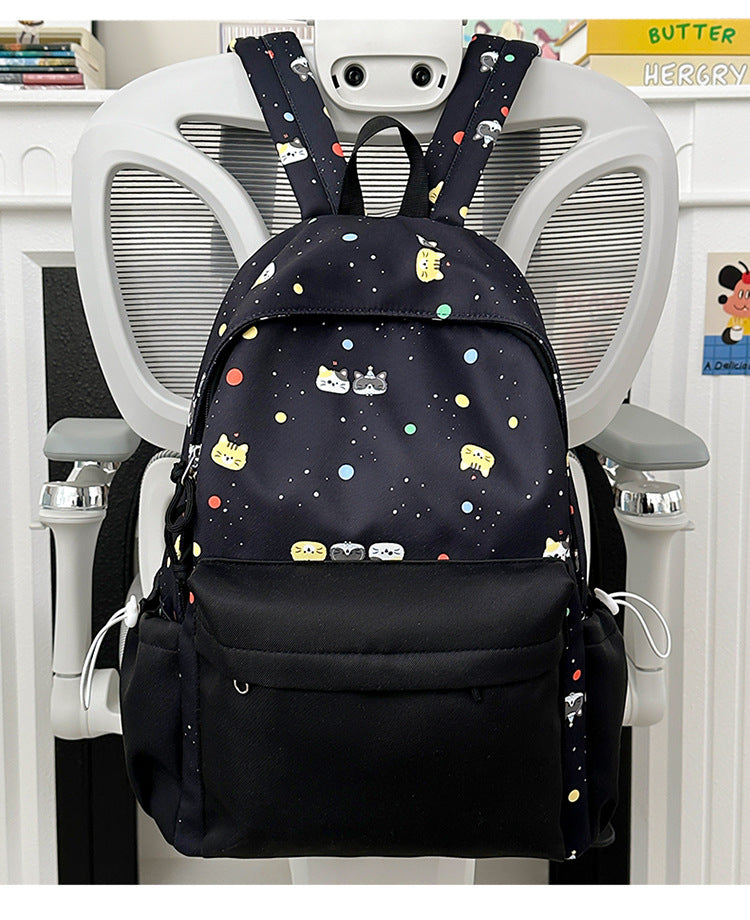 Cartoon Character Print Ryggsekk Skanto