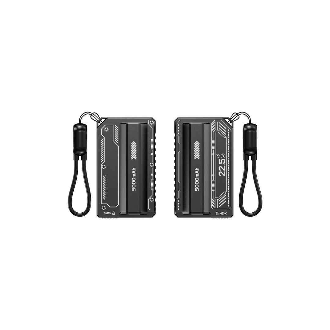 Kompakt powerbank med LED-skjerm og hurtiglading funksjon Skanto