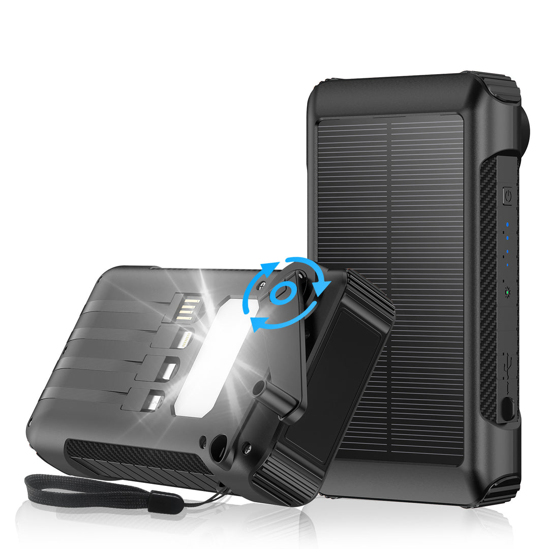 Solar-Powerbank Med Flere Lademuligheter Skanto
