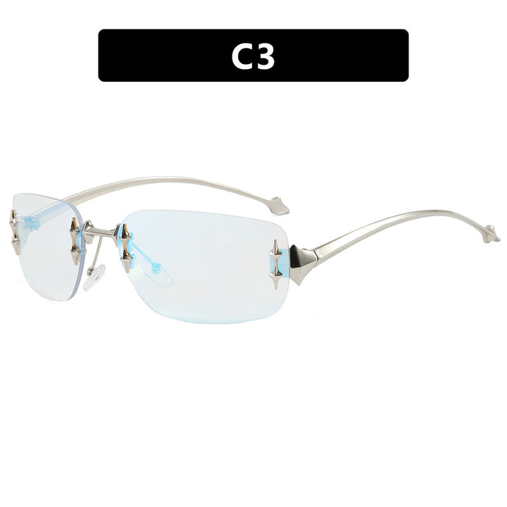 Damer designer-solbrille med utsmykkede detaljer Skanto