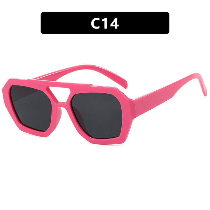 Dame geometrisk solbrille med luksuriøst design Skanto
