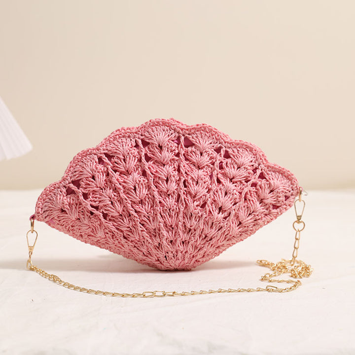 Elegant Clutch-veske i skjelldesign Skanto