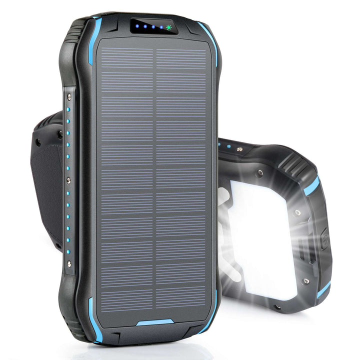 Solar Powerbank med vanntett hus og sos-funksjon Skanto