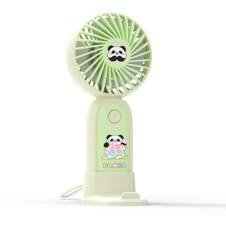 Damehåndventilator med søtt panda-design Skanto
