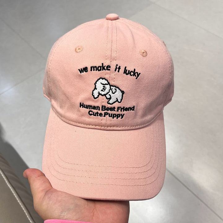 Herre Casual Brodert Valp Design Baseball Caps Skanto
