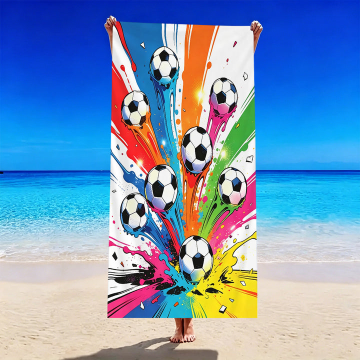 Fotballmotiv strandhåndkle Skanto