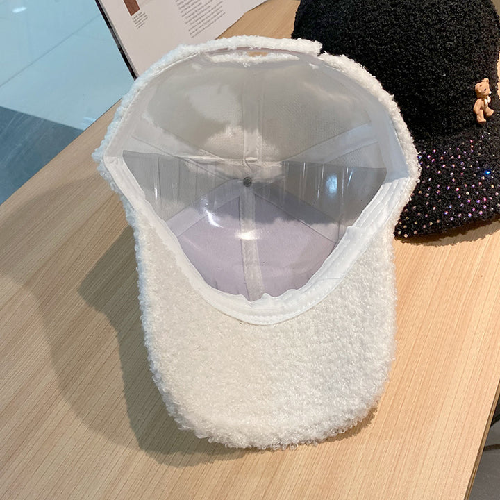 Kvinne Shimmering Fuzzy Baseball Cap Skanto