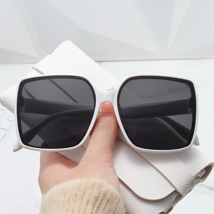 Dame oversized solbriller i moderne skilpadde-design Skanto