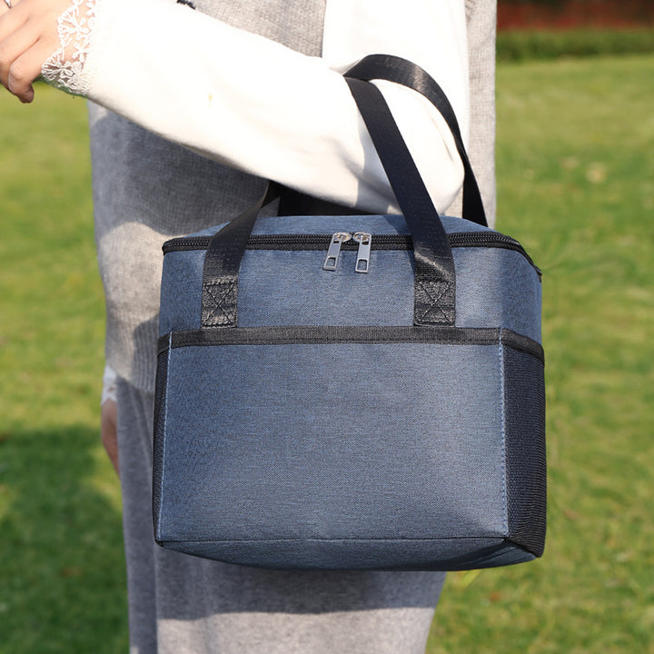 Insulated cooler bag with double protected zipper Skanto