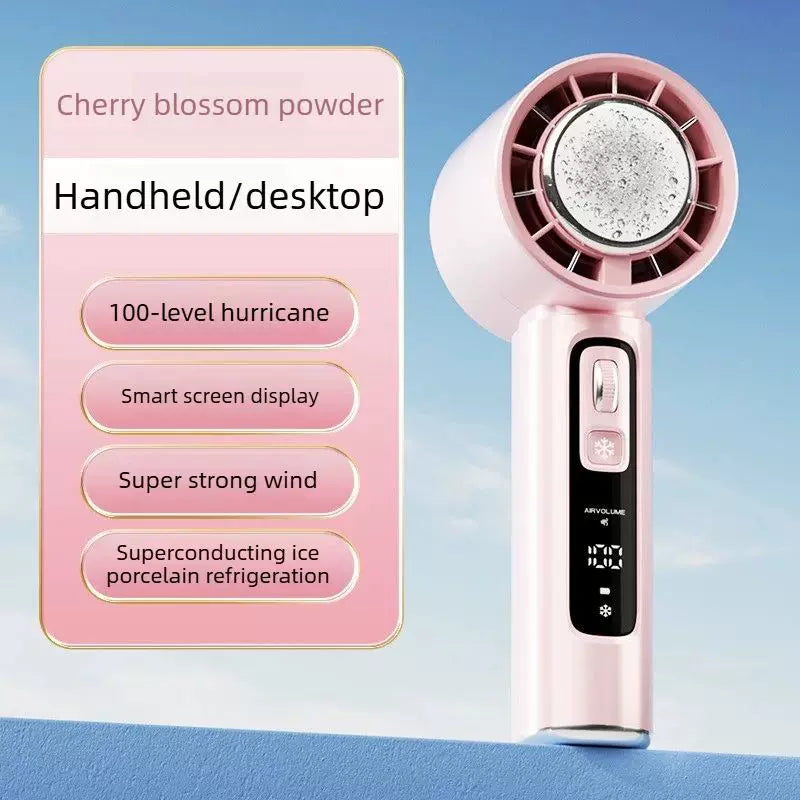 Unisex en størrelse bærbar personlig thermoelektrisk mini luftkjøler vifte med smart skjerm og justerbar vind Skanto