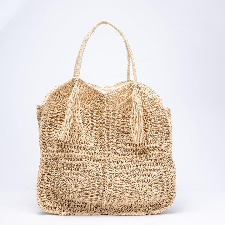 Flettet Oversized Strandveske Skanto