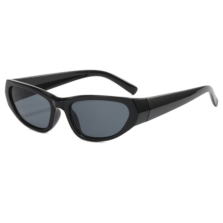 Dame moteriktig solbrille med speilbelagte glass Skanto