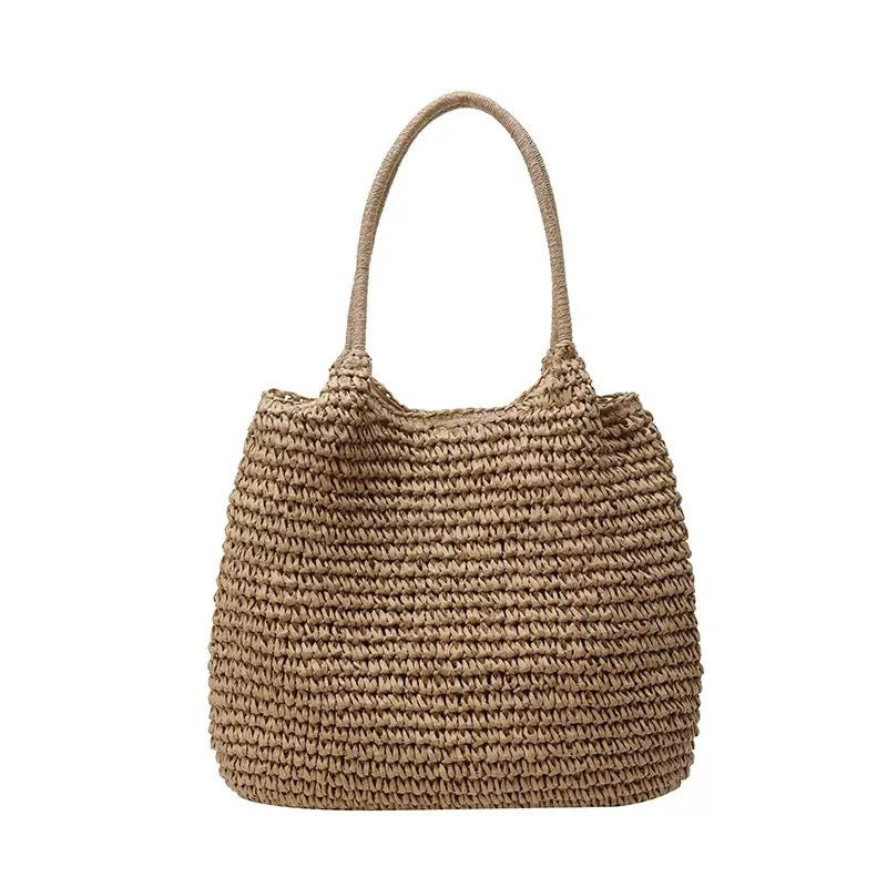 Håndlaget Raffia Handleveske Skanto