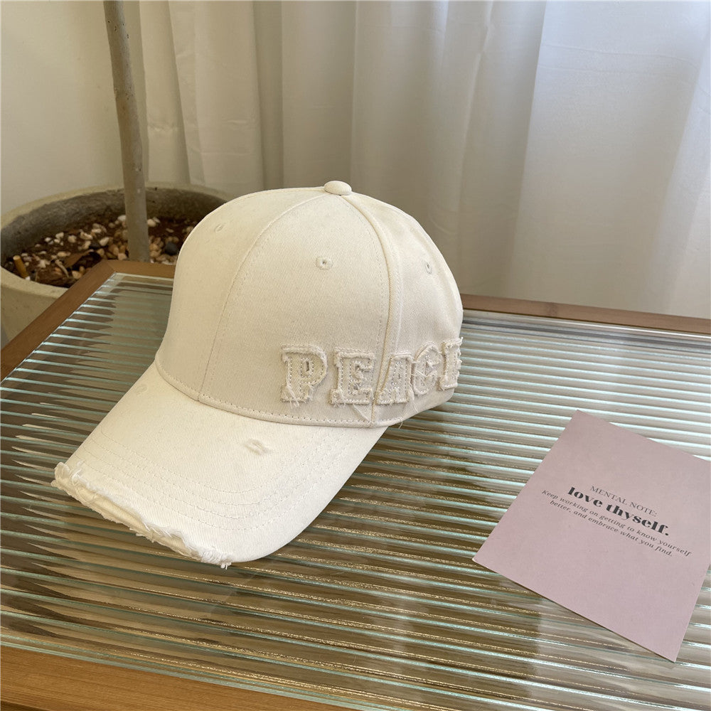 Kvinne Slitt Grafisk Fred Baseball caps Skanto