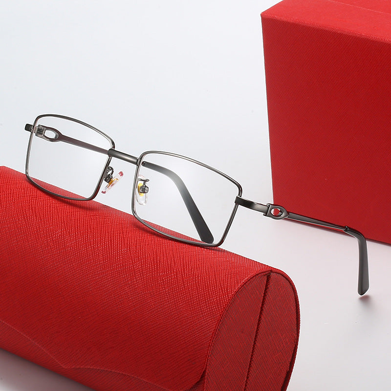 Damer elegante halvrammebrille med fint metallramme Skanto