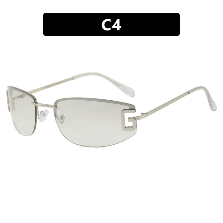 Dame futuristisk solbrille med sporty design og UV-beskyttelse Skanto