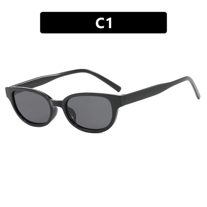 Dame moteriske Cat-Eye solbriller med UV-beskyttelse og lett ramme Skanto