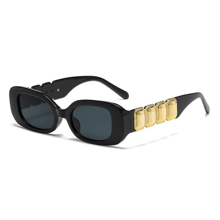 Dame mote solbrille med glamorøs ramme Skanto
