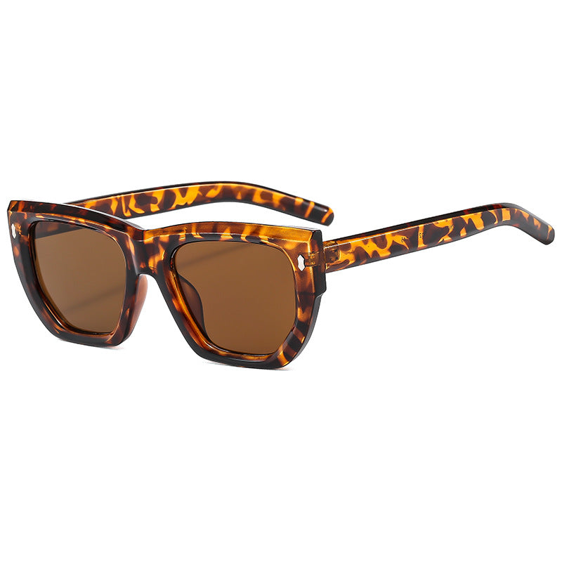 Dame Designer-solbrille med moderne geometrisk ramme og UV-beskyttelse Skanto