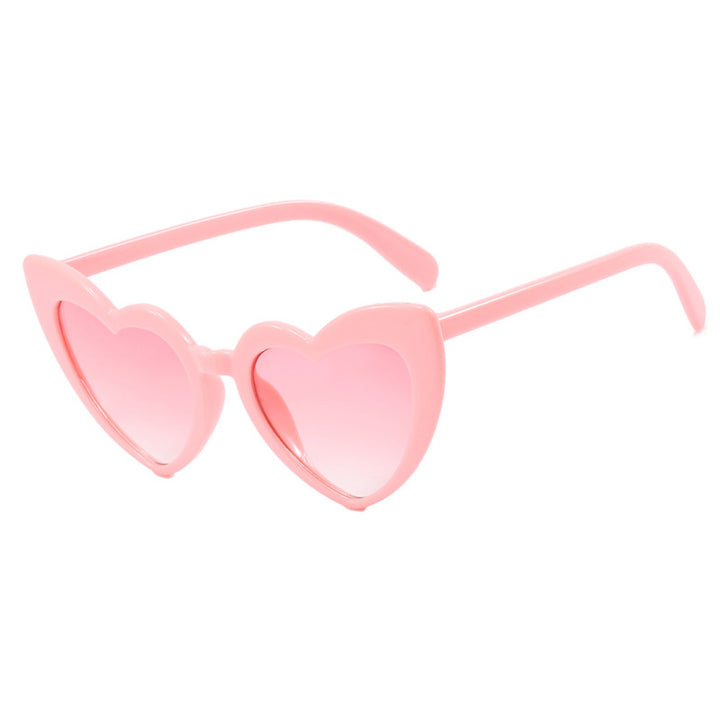 Dame hjerteformet solbrille med polariserte glass og ramme i høy kvalitet пластиковый Skanto