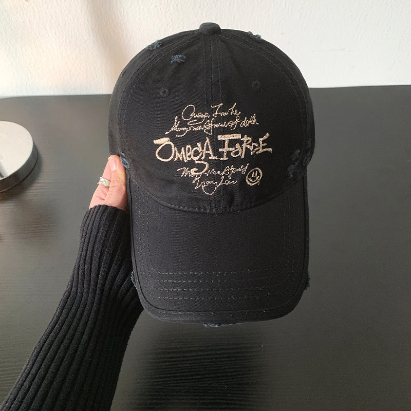 Kvinnenes slitte grafiske justerbare baseballcaps Skanto