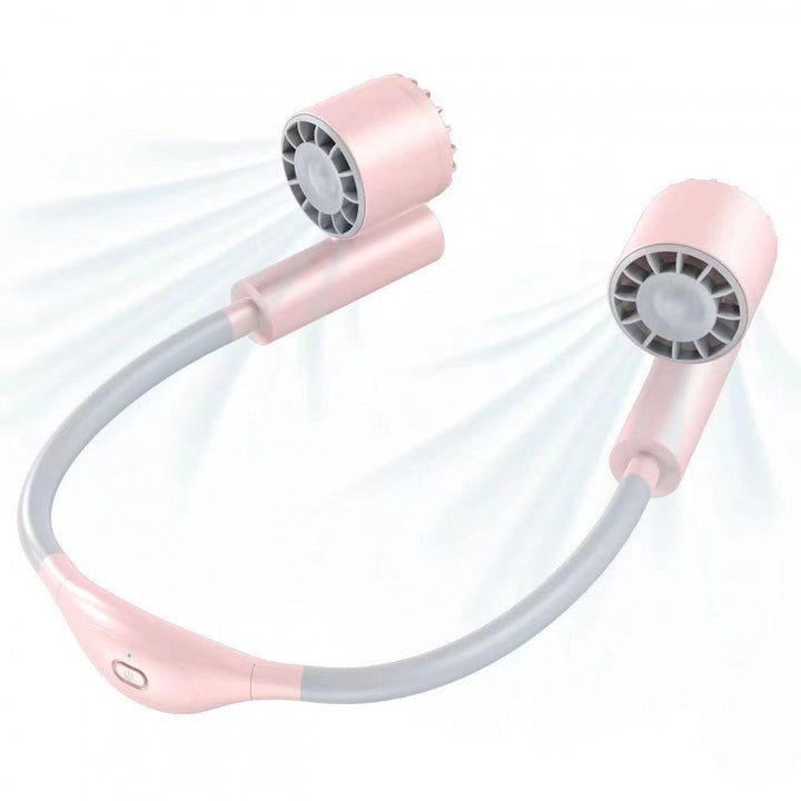 Kjøling hands-free dual-head bærbar nakkevifte med justerbar helling stille børsteløse motorer Skanto