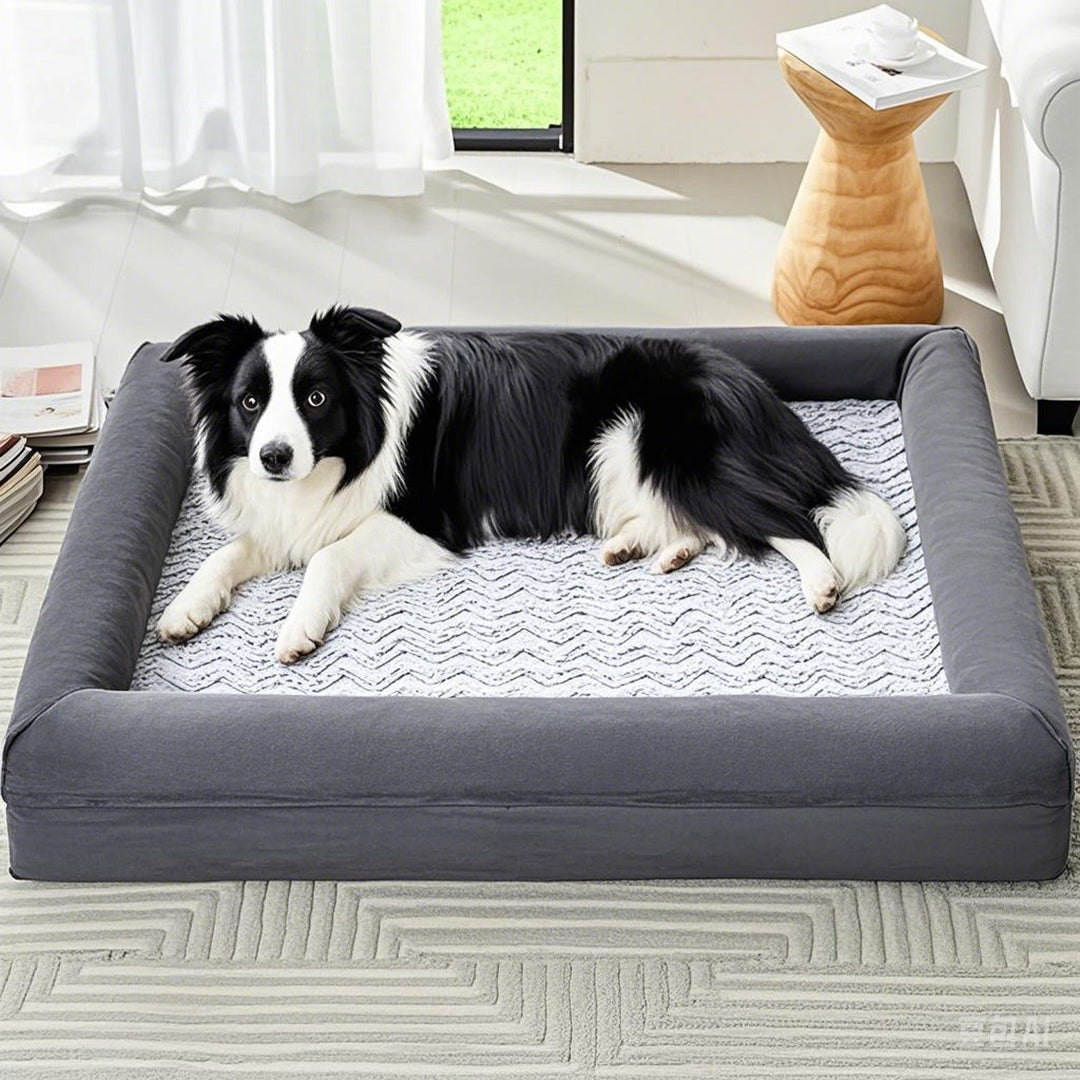 Orthopedisk polstret lounge hundeseng