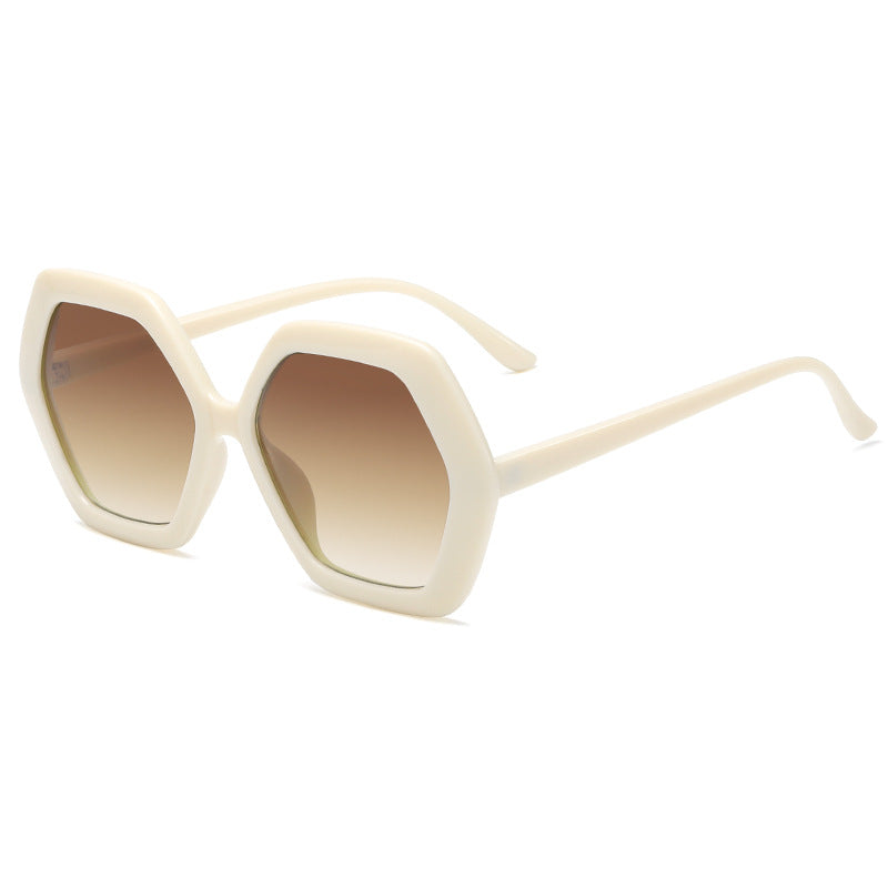 Dame geometrisk solbrille med moderne design Skanto