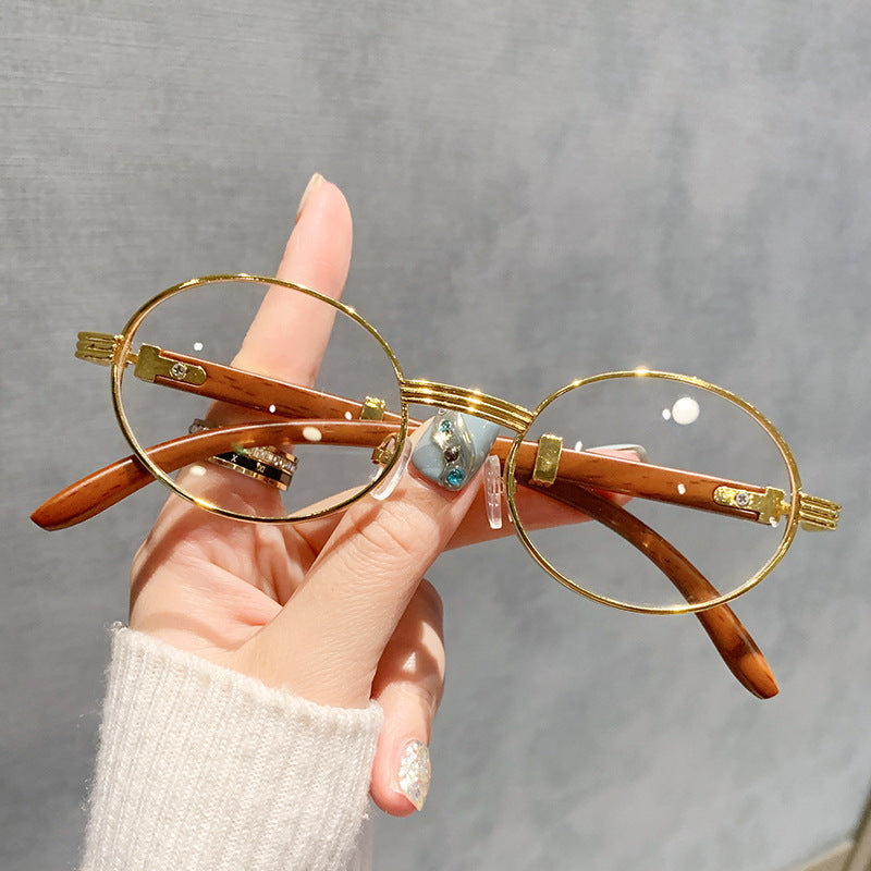 Dame Vintage-stil solbrille med tre innerramme Skanto