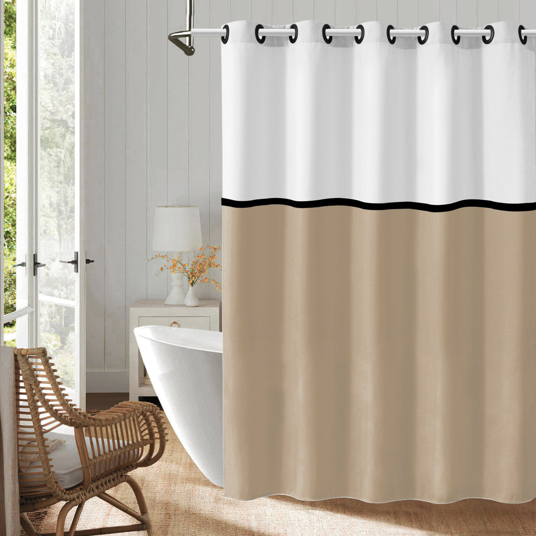 Moderne Geometrisk Design Dusjforheng Skanto