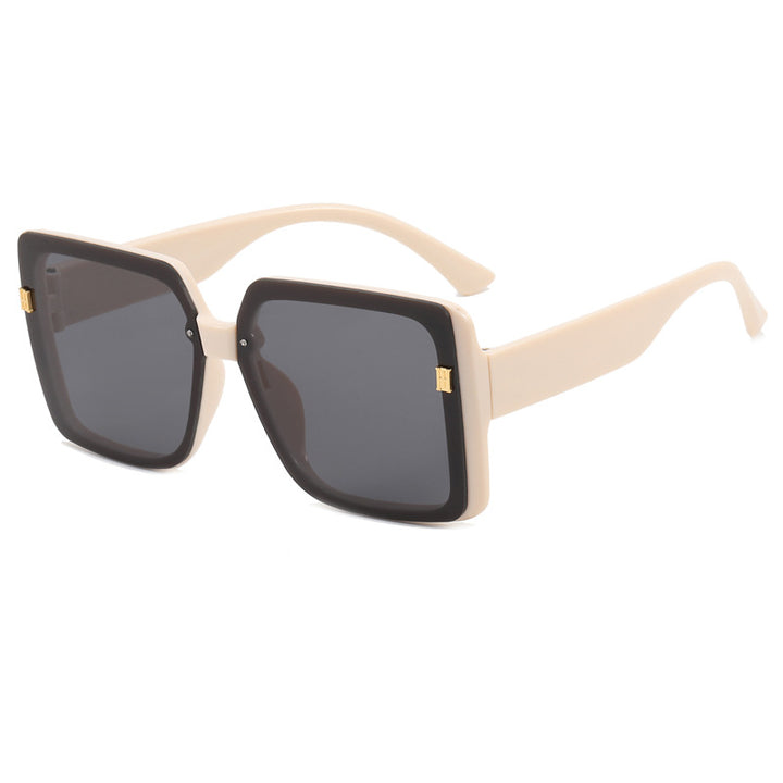 Damer trendy oversized firkantet solbrille Skanto