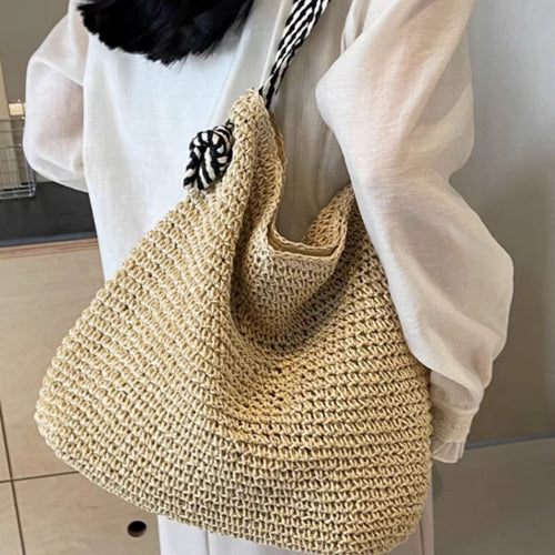 Trendy Makramee-Tote med Lekne Detaljer Skanto