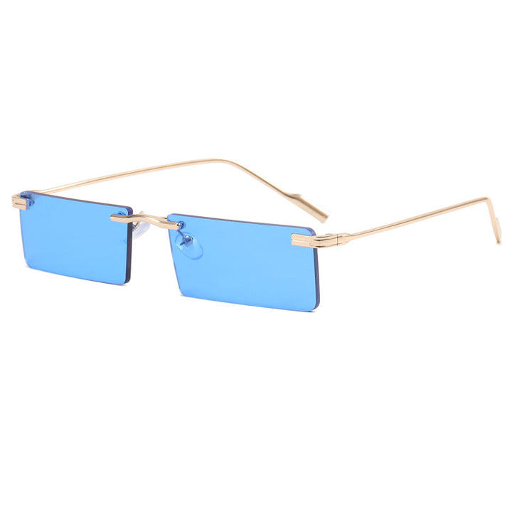 Damer Elegant Rektangulær Solbrille med Elegant Metallramme Skanto